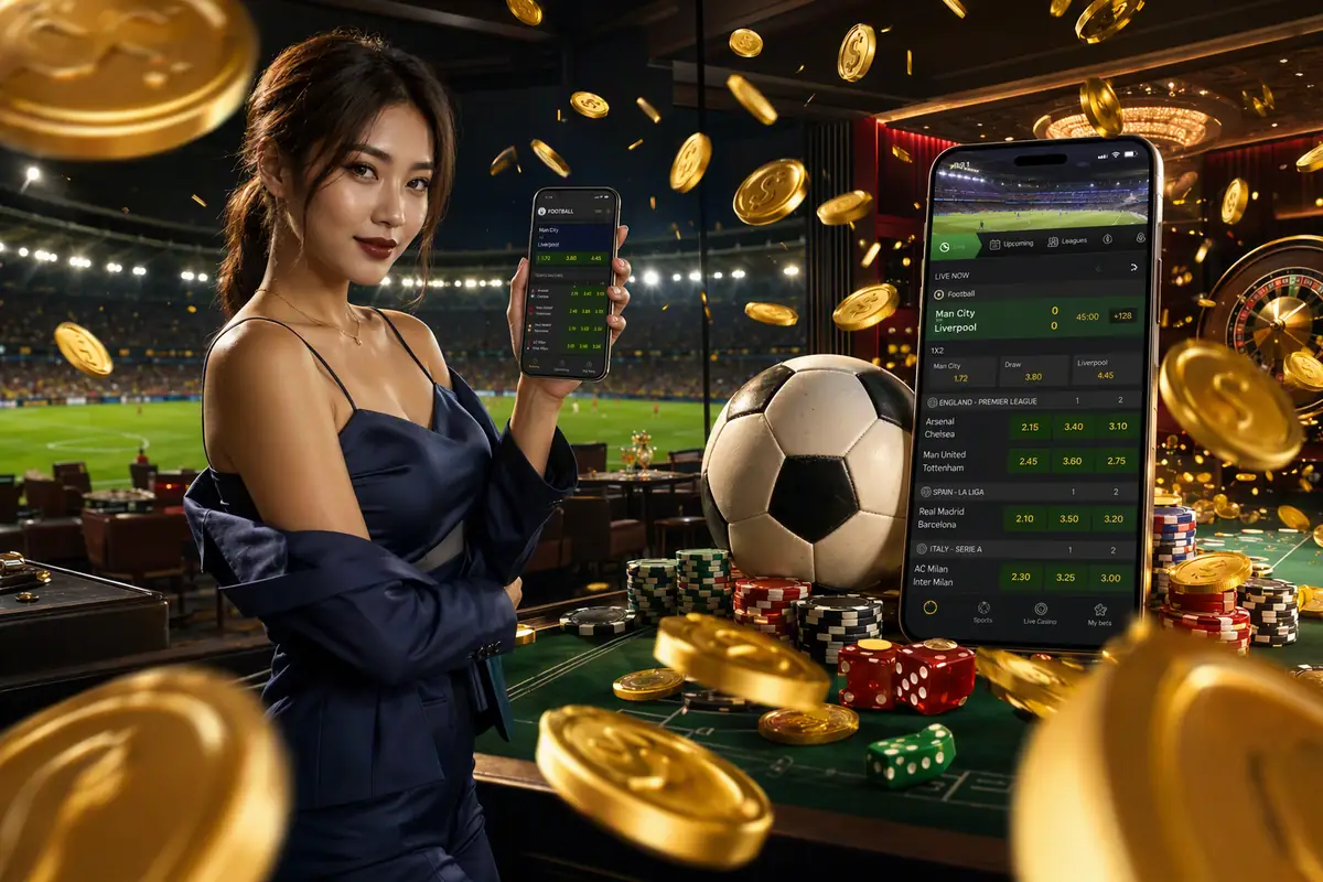 bet876 Baccarat Table Game Dealer